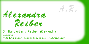 alexandra reiber business card